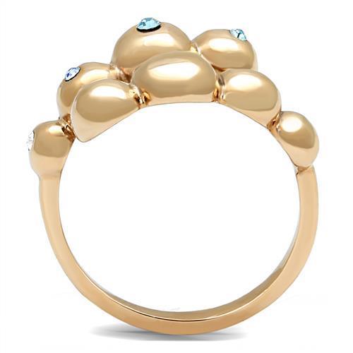 Women Stainless Steel Synthetic Crystal Rings