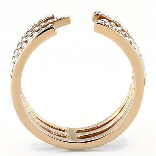 Women Stainless Steel Synthetic Crystal Rings