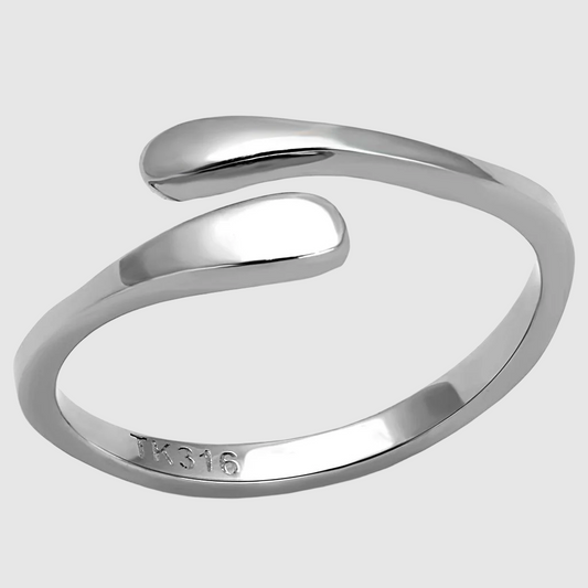 Women Stainless Steel No Stone Rings TK3261