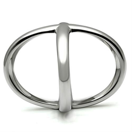 Women Stainless Steel No Stone Rings TK395