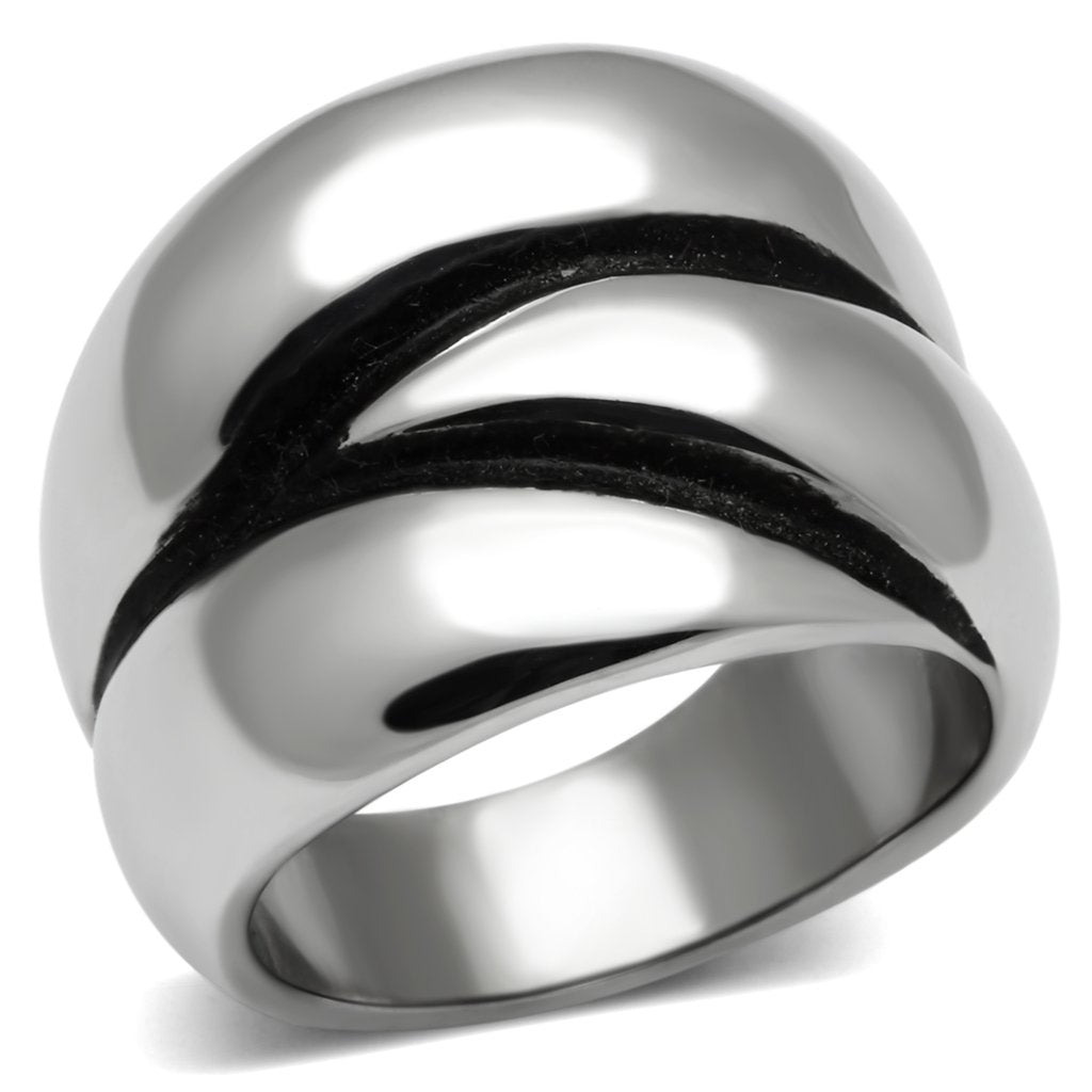 Women Stainless Steel No Stone Rings TK633