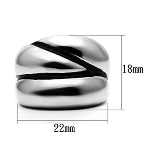 Women Stainless Steel No Stone Rings TK633