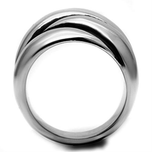 Women Stainless Steel No Stone Rings TK633