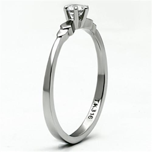 Women Stainless Steel Cubic Zirconia Rings TK697