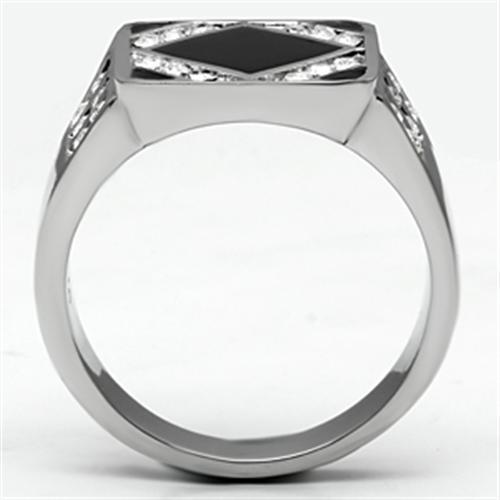 Men Stainless Steel Synthetic Crystal Rings 710