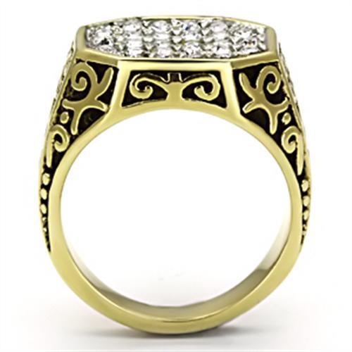 Men Stainless Steel Synthetic Crystal Rings 757