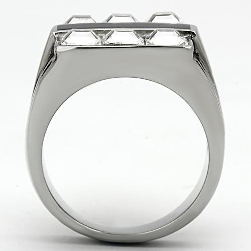 Men Stainless Steel Synthetic Crystal Rings 920