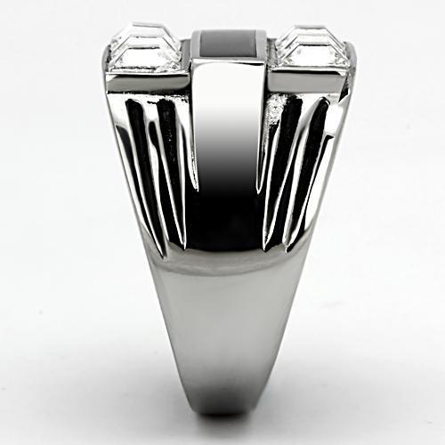 Men Stainless Steel Synthetic Crystal Rings 920