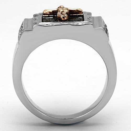 Men Stainless Steel Cubic Zirconia Rings