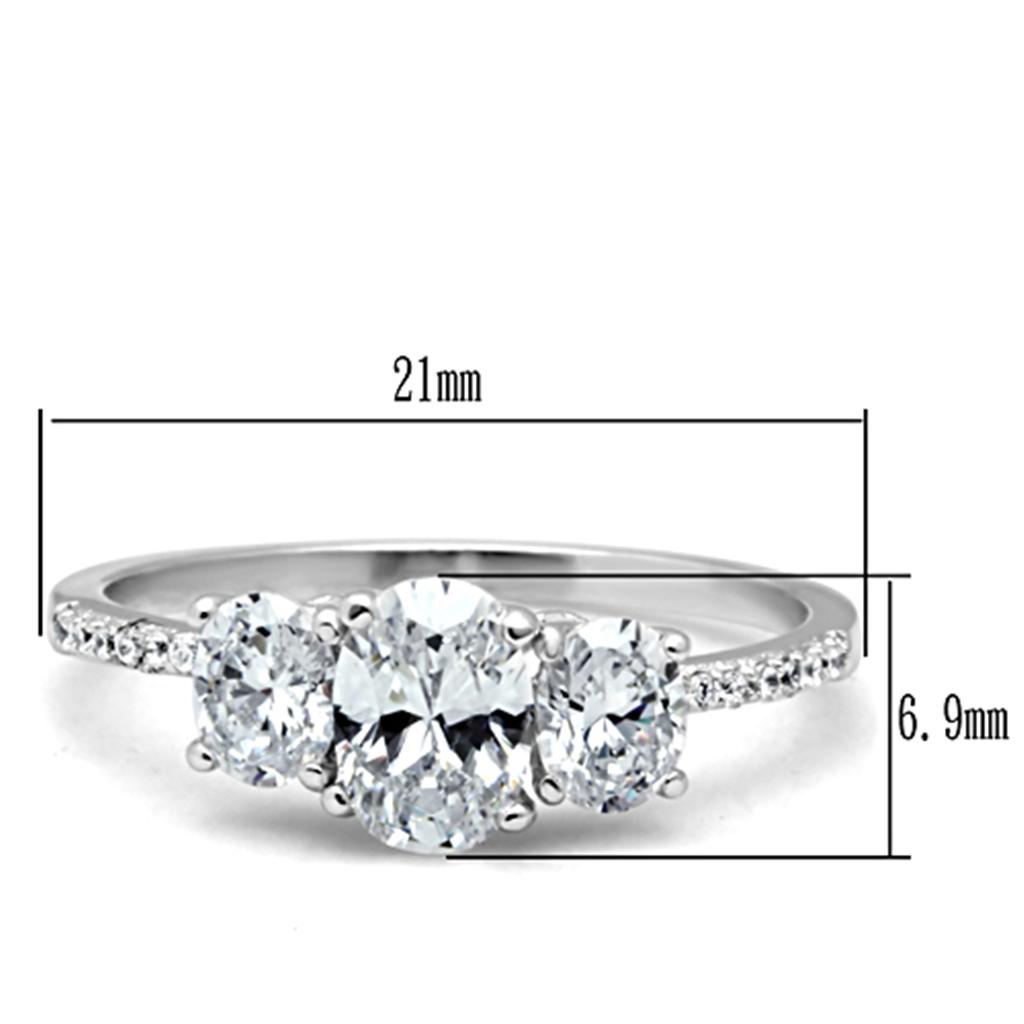 Women 925 Sterling Silver Cubic Zirconia Rings