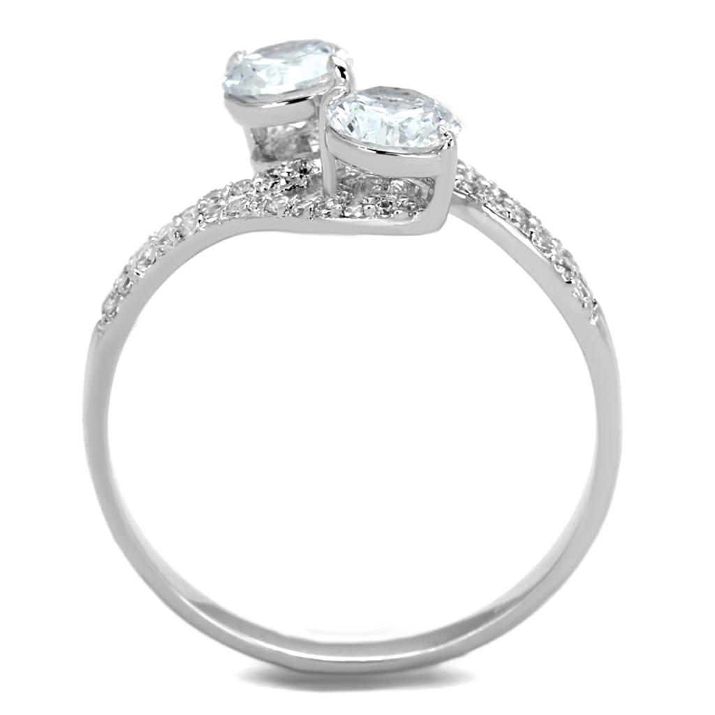 TS187 925 Sterling Silver Ring with AAA Grade CZ