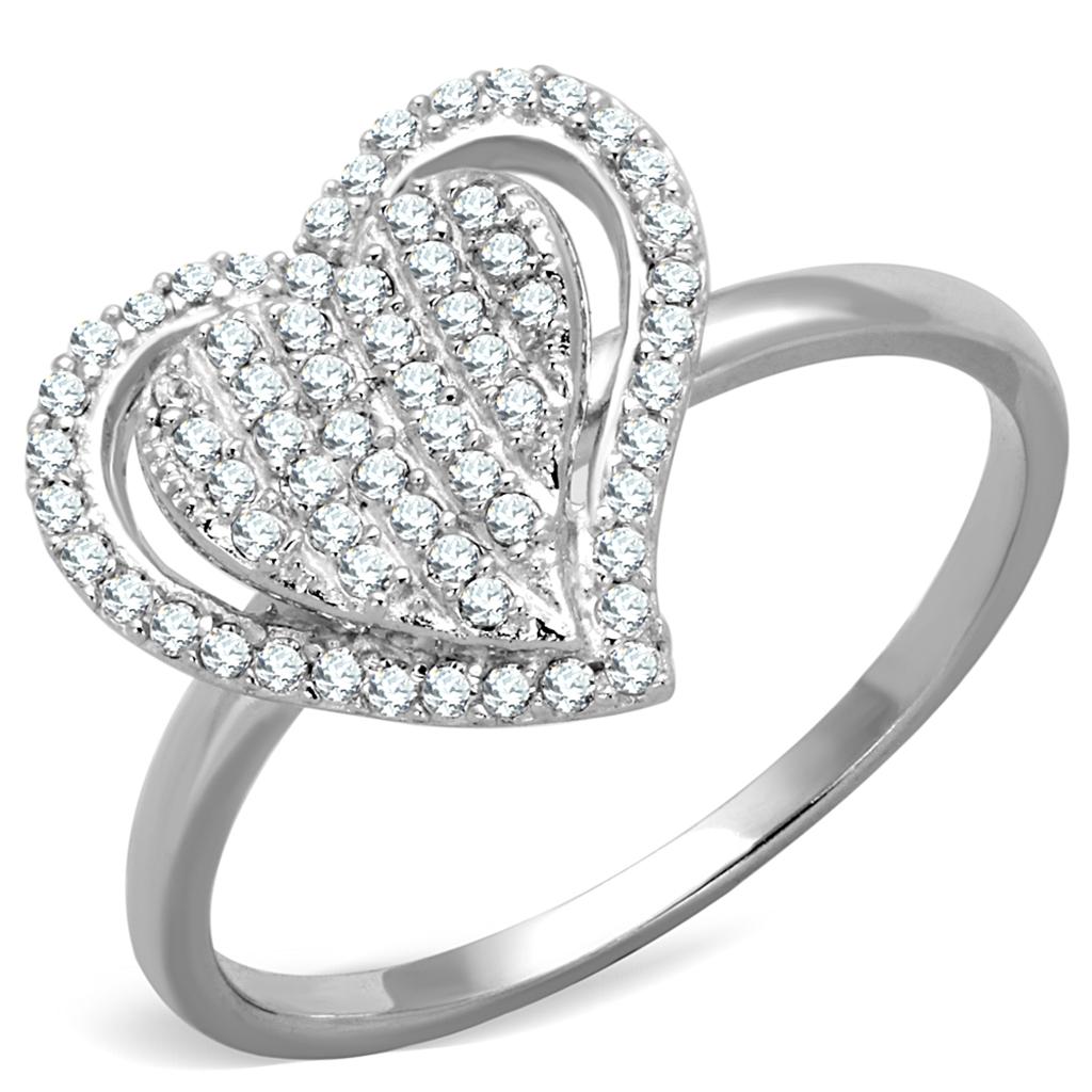 TS192 925 Sterling Silver Ring with AAA Grade CZ