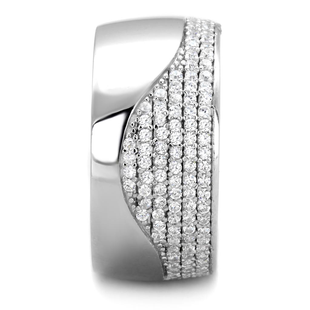 TS378 - Rhodium 925 Sterling Silver Ring