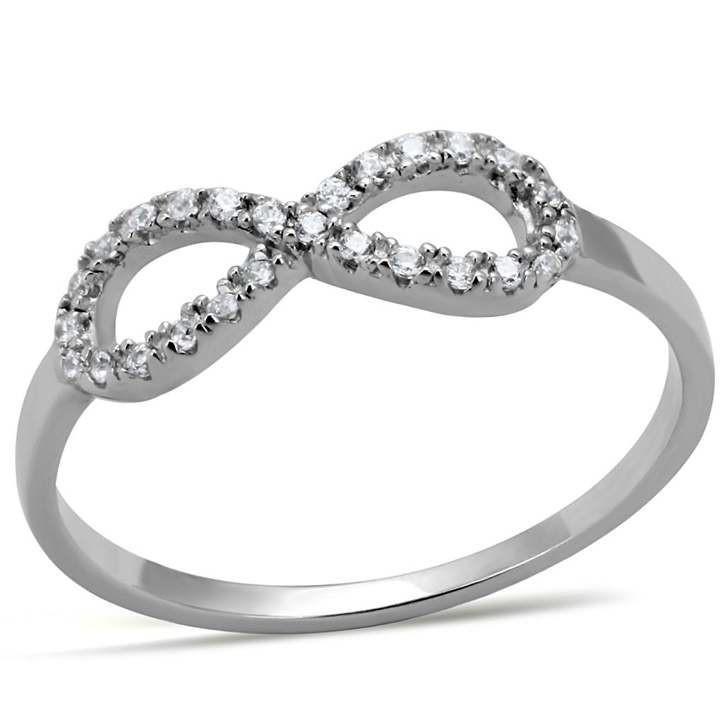 TS487 Ring with AAA Grade CZ in Clear