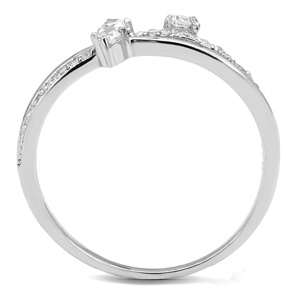 TS581 - Rhodium 925 Sterling Silver Ring