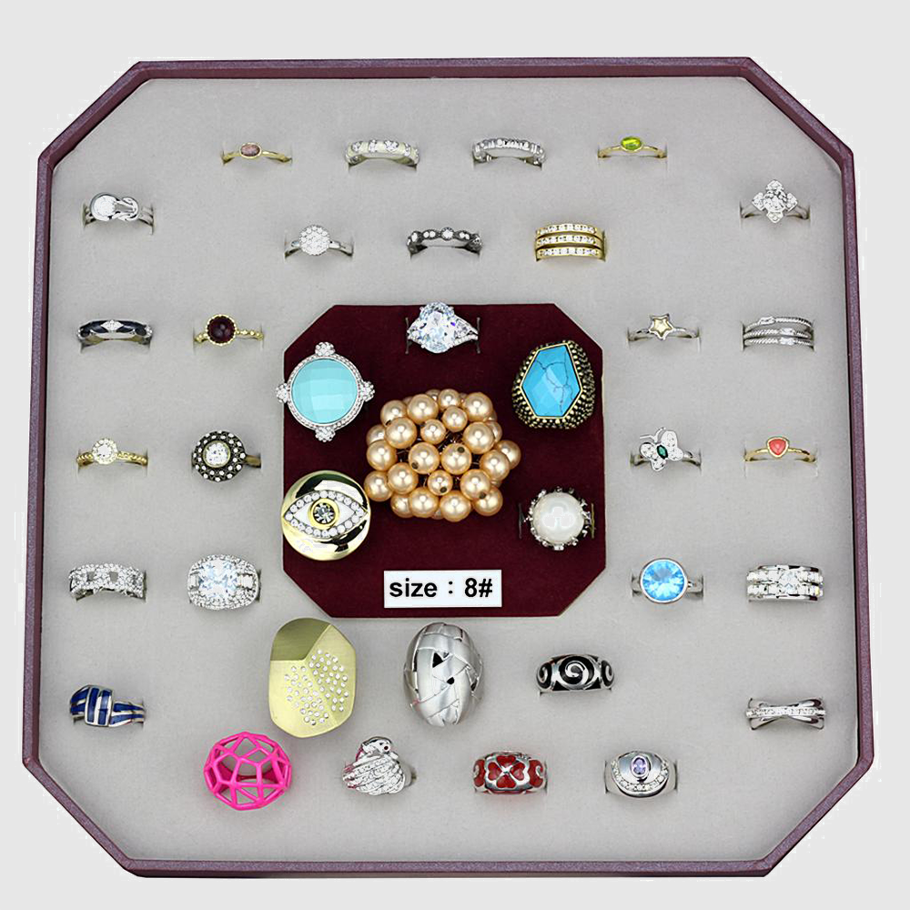 VK-046-SIZE8 - Assorted Brass Ring with Assorted  in Assorted