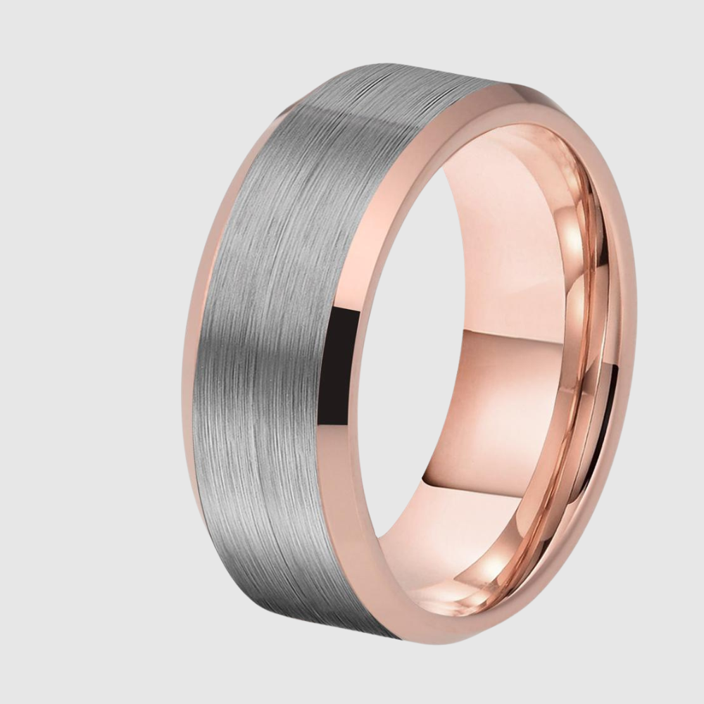 RICERCATO TUNGSTEN LIGHT PINK RING