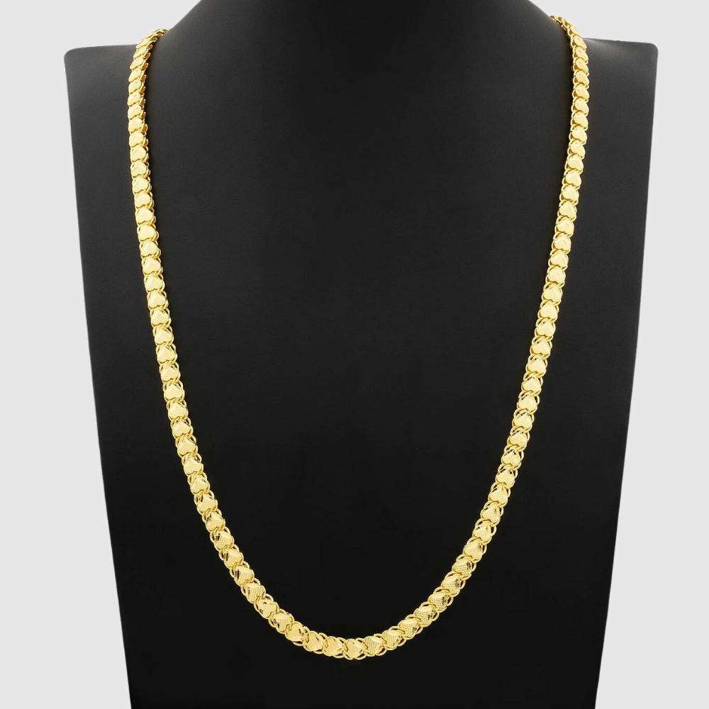 Gold chain motif Handcrafted Design