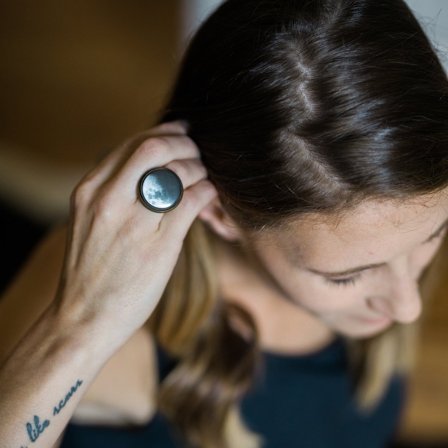 Interchangeable Moon Phase Ring