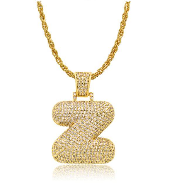 PIPE Gold HH Bubble Letter Necklace