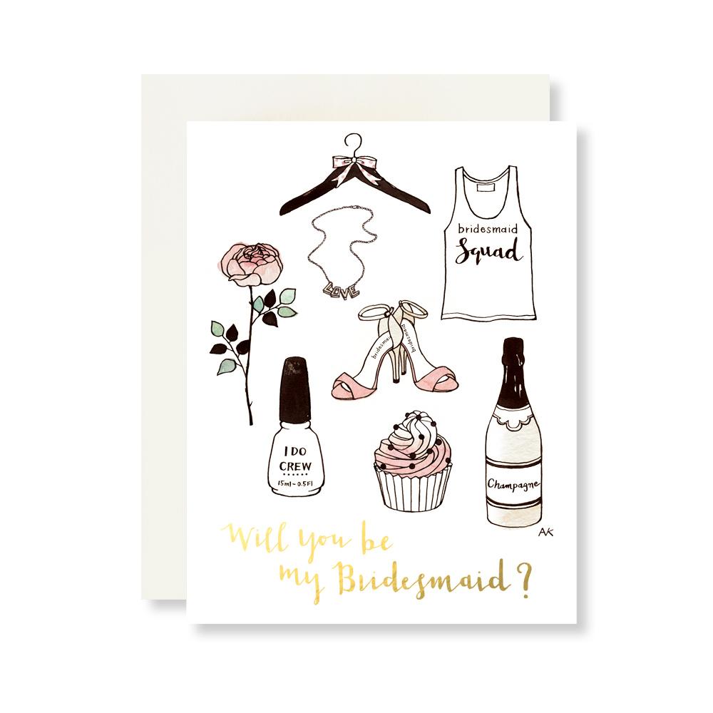 Bridesmaid Boxed Card Set