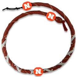 Nebraska Cornhuskers Spiral Football Necklace