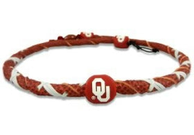 Oklahoma Sooners Spiral Football Necklace