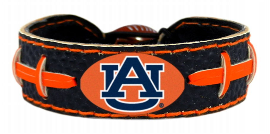 Auburn Tigers Team Color Football Bracelet