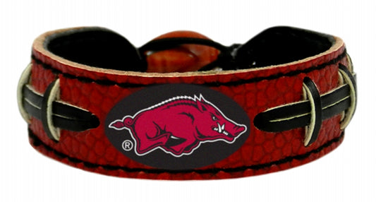 Arkansas Razorbacks Team Color Football Bracelet