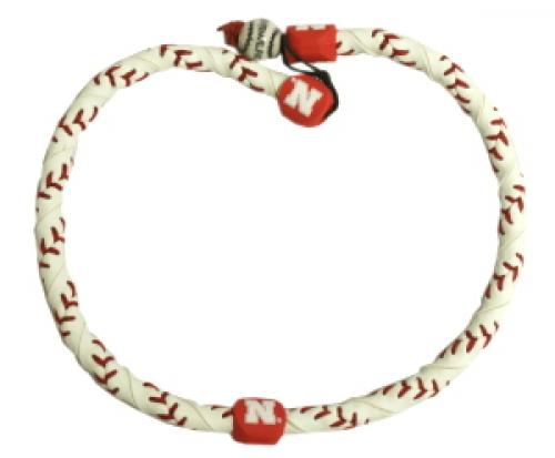 Nebraska Cornhuskers Classic Frozen Rope Baseball Necklace