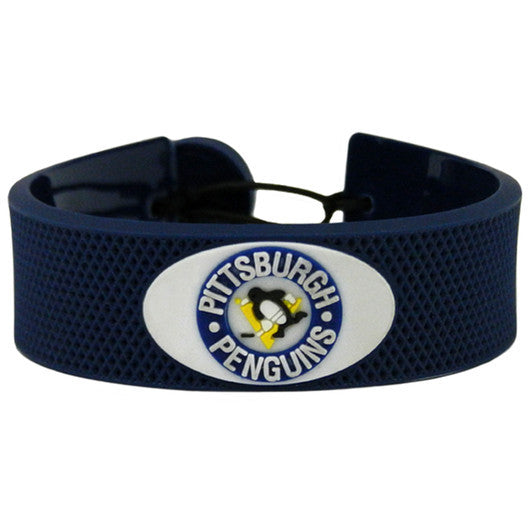 Pittsburgh Penguins Bracelet Team Color Hockey Vintage Logo