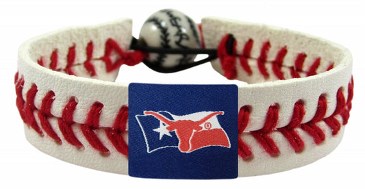 Texas Longhorns Texas Flag Classic Baseball Bracelet