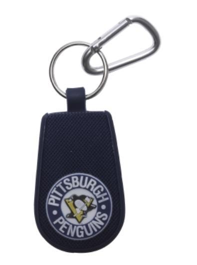 Pittsburgh Penguins Keychain Team Color Hockey Vintage Logo