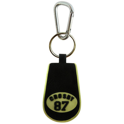 Pittsburgh Penguins Keychain Team Color Hockey Sidney Crosby Design