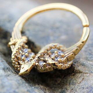 Gold Plated Snake Seamless Ring