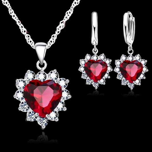 True Love 925 Sterling Silver Jewelry Sets