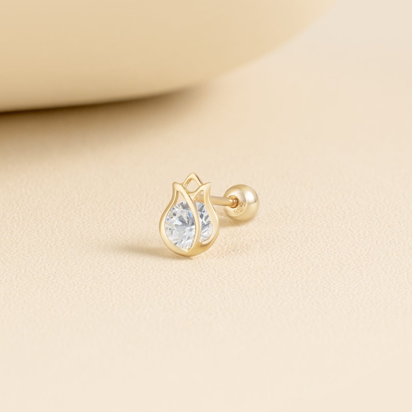 14K (58.5%) SOLID GOLD BELLAROSE PIERCING