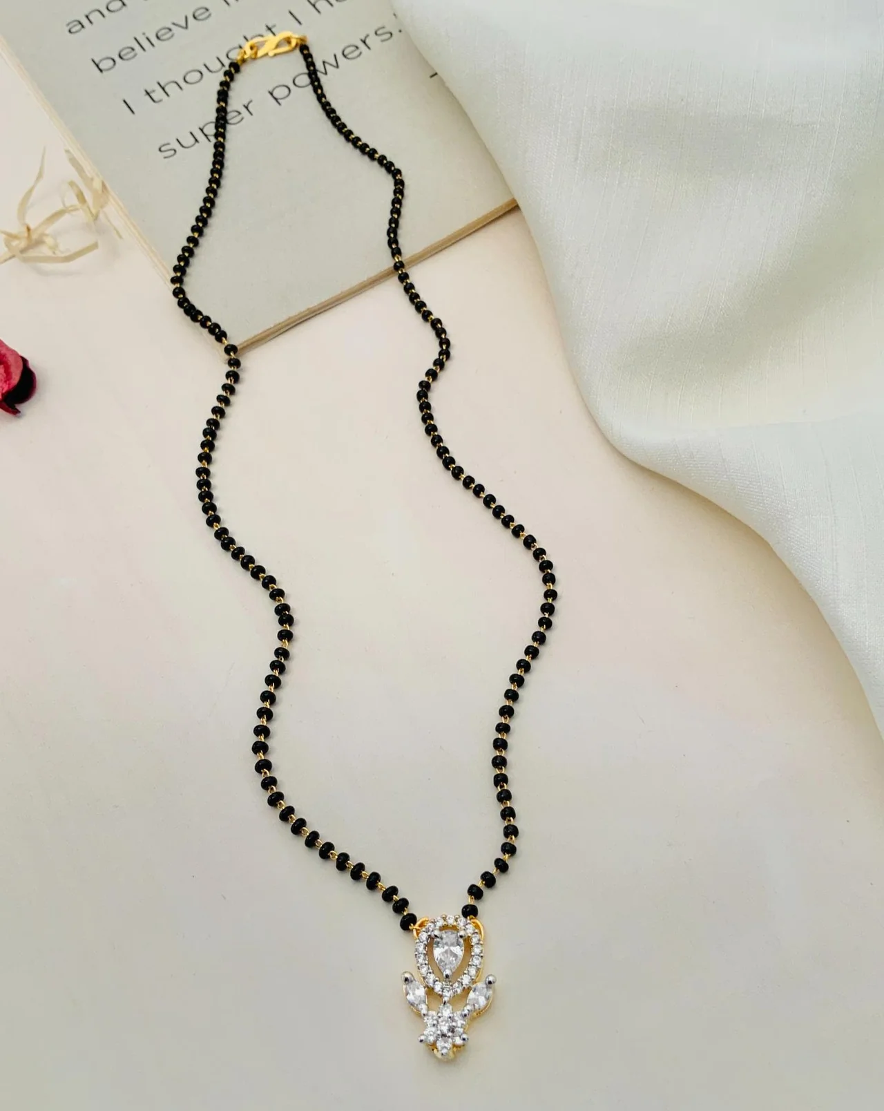 High Quality Gold Plated Diamond Mangalsutra Necklace