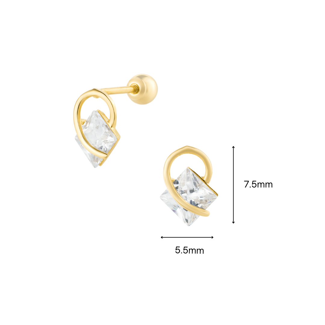 14k SOLID GOLD SIMM PIERCING