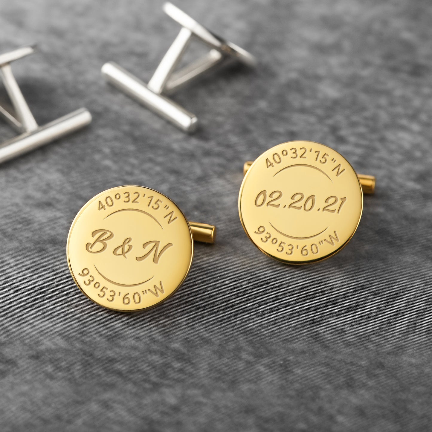 Personalized Groom Coordinate Cufflinks