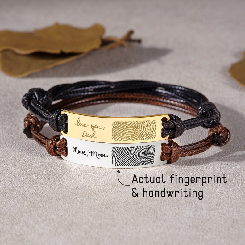 Fingerprint Handwriting Bracelet