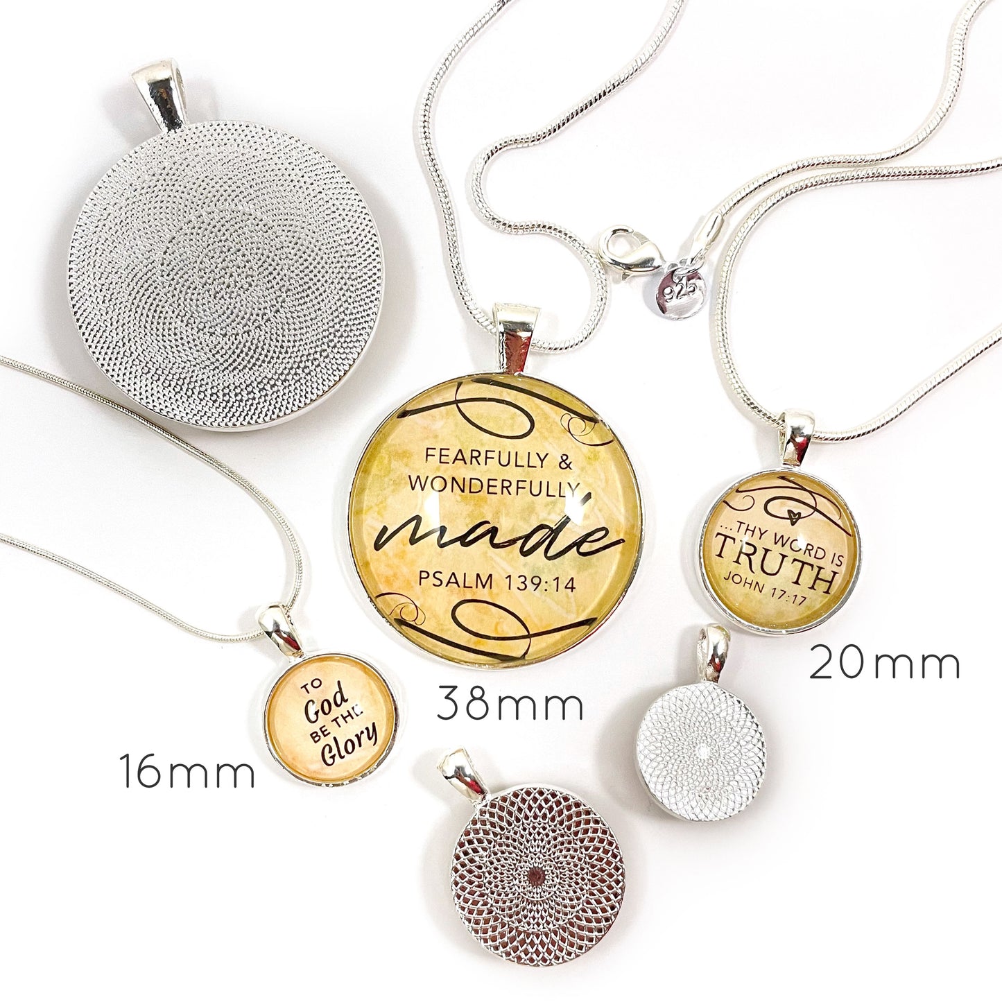 Kindness – Scripture Silver-Plated Pendant Necklace