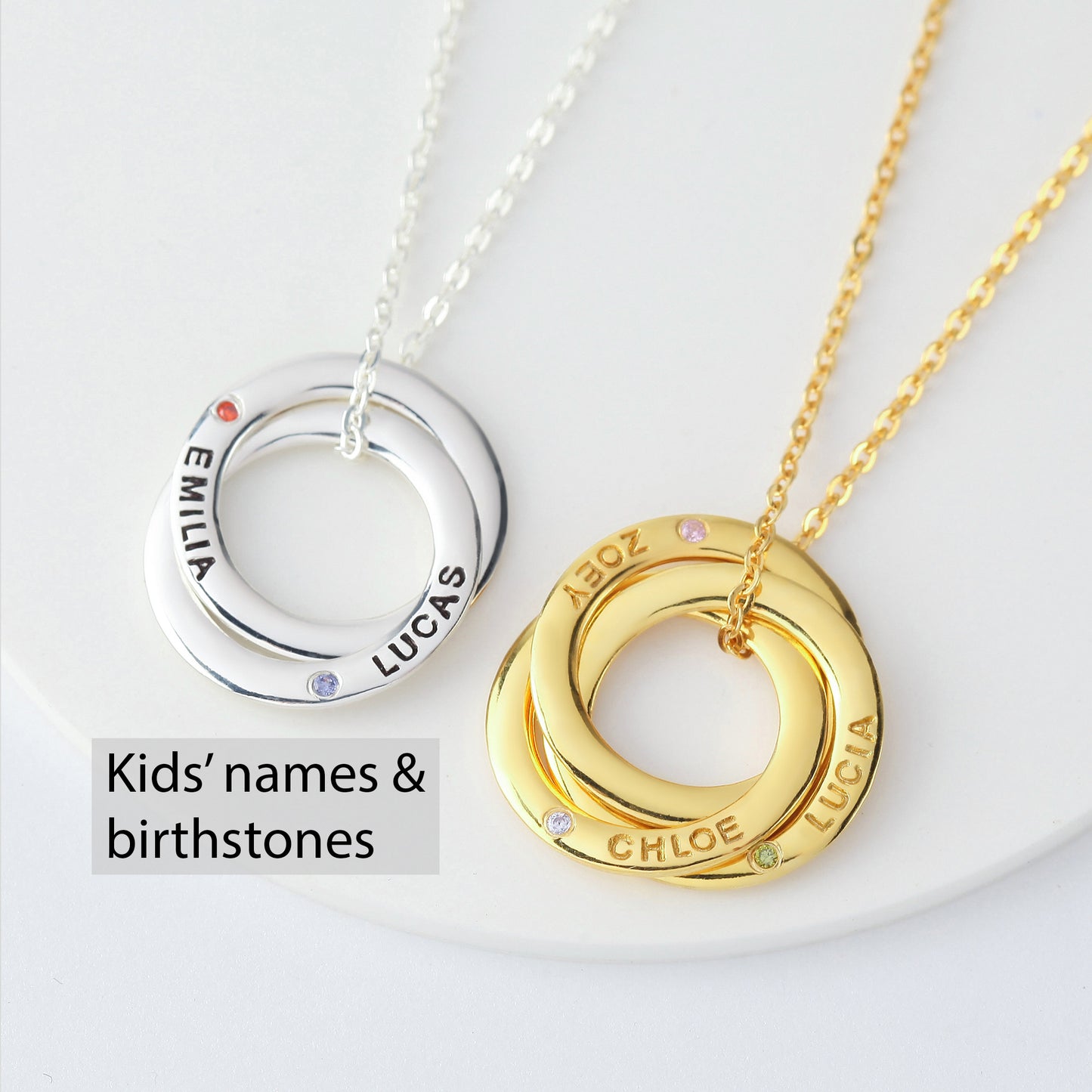 Mother Necklace Birthstone, Gift From Daughter