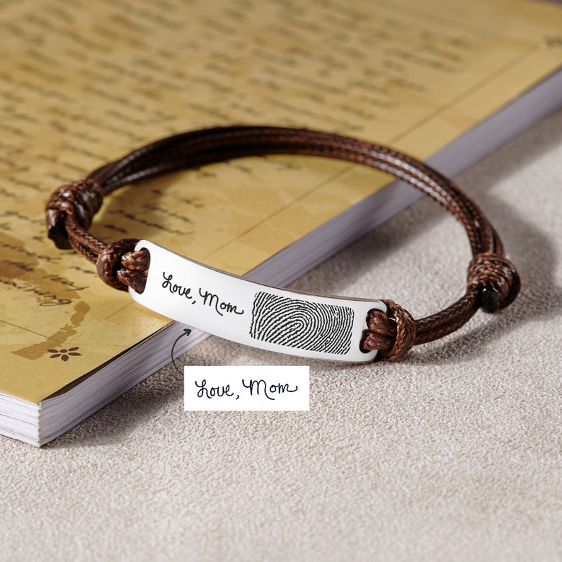 Fingerprint Handwriting Bracelet