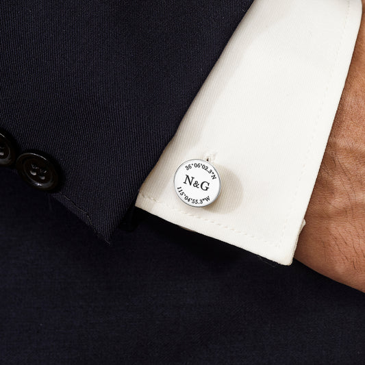 Personalized Groom Coordinate Cufflinks