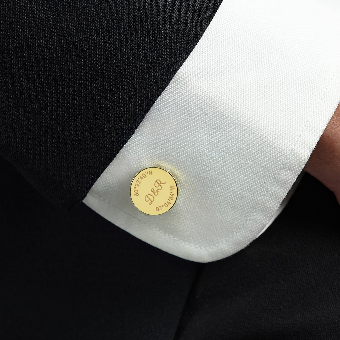 Personalized Groom Coordinate Cufflinks