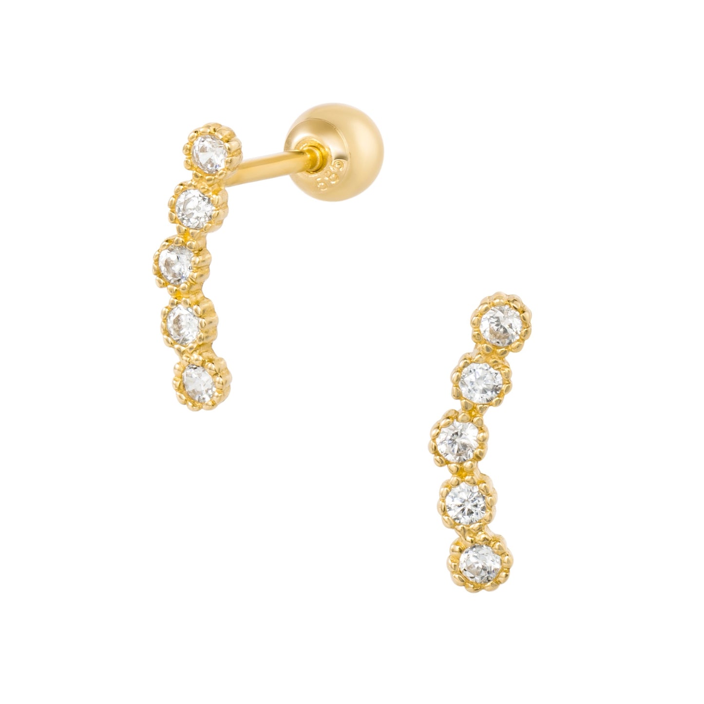 14K SOLID GOLD XAVIA PIERCING