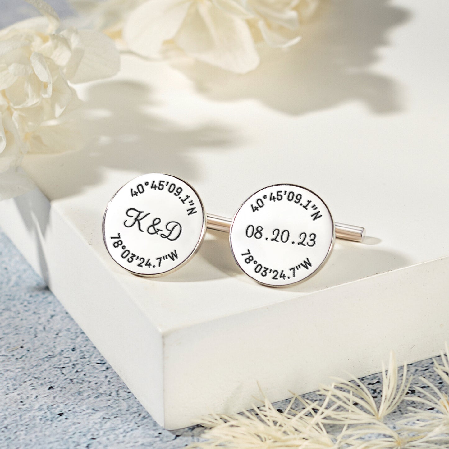 Personalized Groom Coordinate Cufflinks