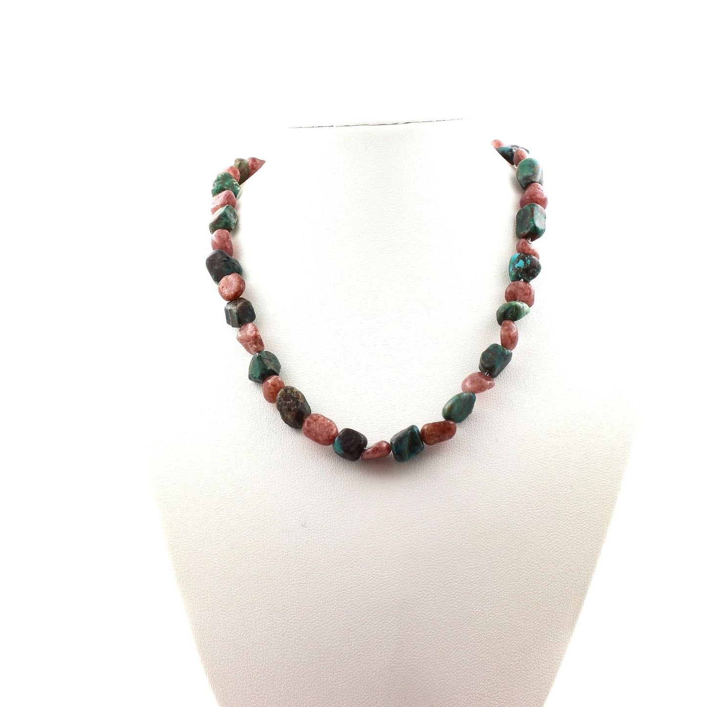 Chrysocolla Ruby Beads Necklace