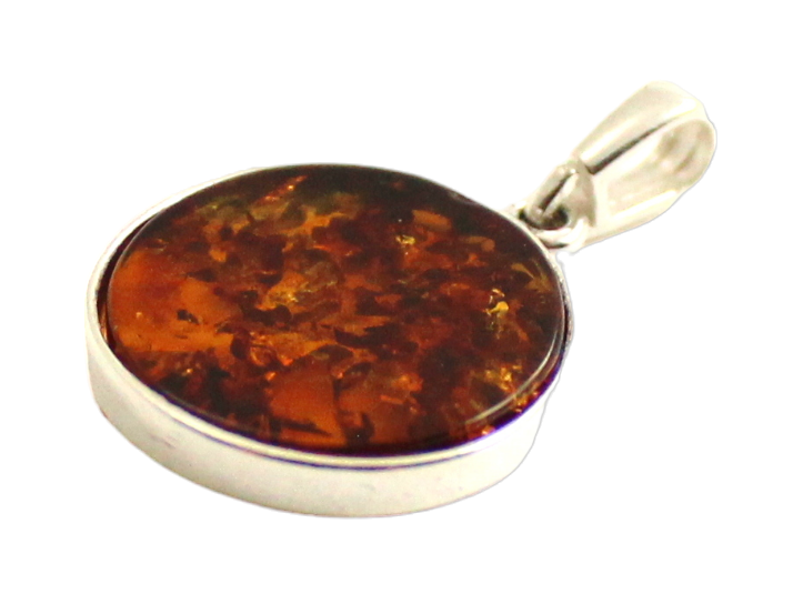 Baltic Amber Tree of Life Pendant with Silver